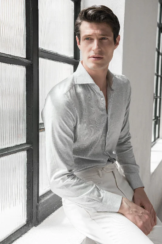 Stylish Men's Graphic T-ShirtsGrey warm touch shirt - Made In Italy