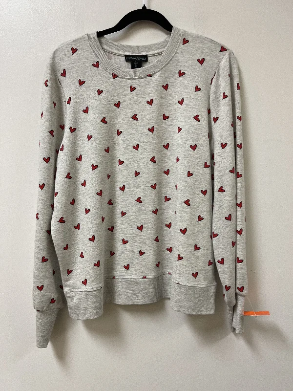 Men's Hoodies with Adjustable HoodsSweatshirt Crewneck By Cynthia Rowley  Size: L