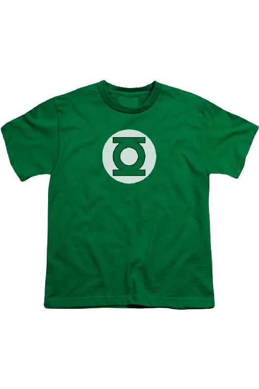 Men's Shirts with Asymmetrical HemlinesDC Comics Green Lantern Logo Short Sleeve Youth Tee / T-Shirt Men's Shirts with Asymmetrical HemlinesDC Comics Green Lantern Logo Short Sleeve Youth Tee / T-Shirt