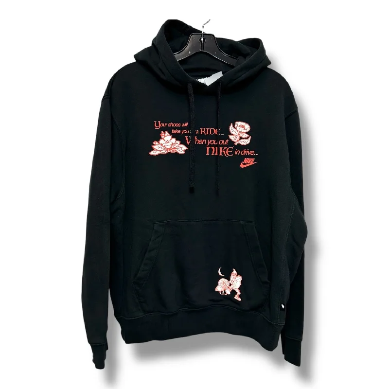 Men's Hoodies with Stretch FabricSweatshirt Hoodie By Nike Apparel In Black, Size: M Men's Hoodies with Stretch FabricSweatshirt Hoodie By Nike Apparel In Black, Size: M