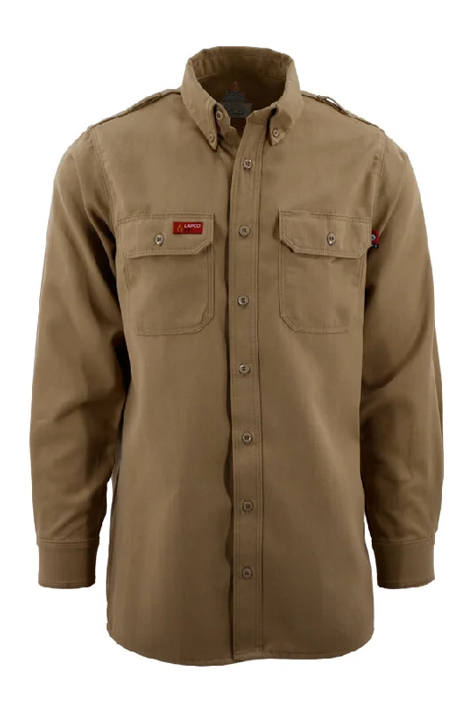 Men's Hunting Shirts for Camouflage and ComfortFR DH Uniform Shirt | made with 6.5oz. Westex® DH | Khaki Men's Hunting Shirts for Camouflage and ComfortFR DH Uniform Shirt | made with 6.5oz. Westex® DH | Khaki