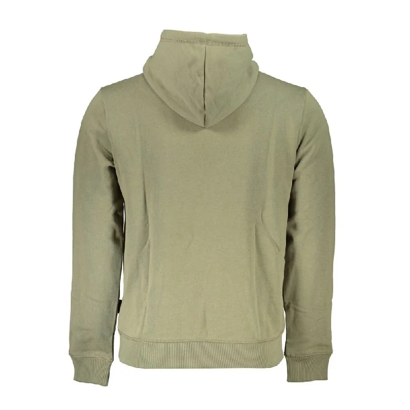 Men's Sweaters with Shawl CollarsNapapijri Green Cotton Men Men's Sweater