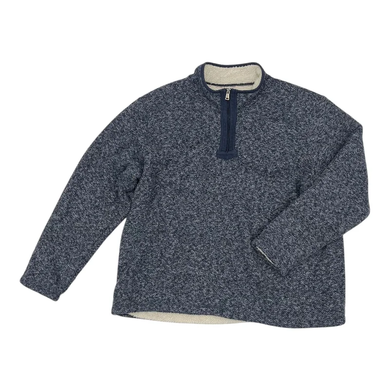 Cool Men's Graphic HoodiesSweatshirt Collar By Orvis In Blue, Size:Xxl