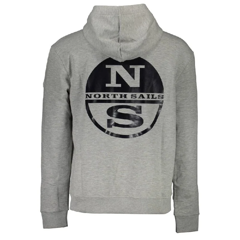 Men's Sweaters with Contrast TrimNorth Sails Gray Cotton Men Men's Sweater
