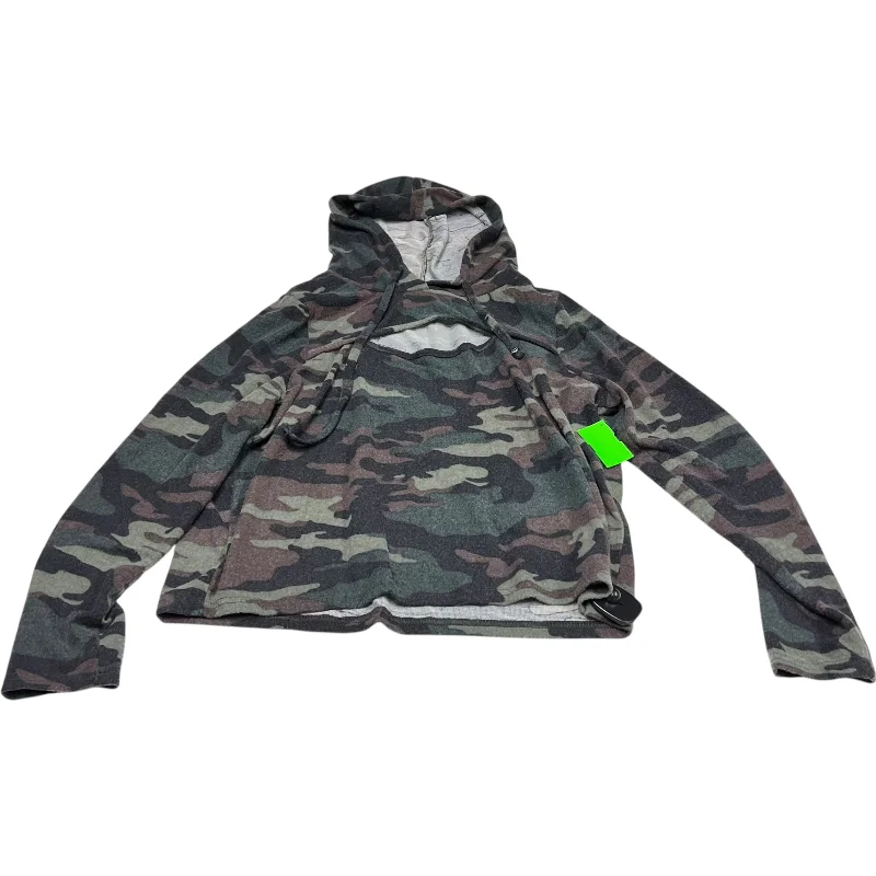 Men's Hoodies with Button-Down PocketsSweatshirt Hoodie By Love Streak In Camouflage Print, Size: Xl Men's Hoodies with Button-Down PocketsSweatshirt Hoodie By Love Streak In Camouflage Print, Size: Xl