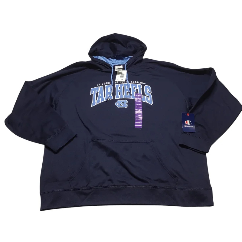 Designer Men's Hoodie JacketsAthletic Sweatshirt Hoodie By Champion In Blue, Size: 2x Designer Men's Hoodie JacketsAthletic Sweatshirt Hoodie By Champion In Blue, Size: 2x