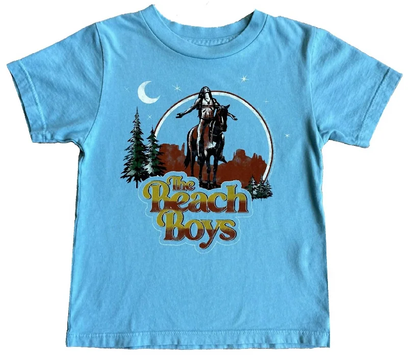 Men's Shirts with Contrast StitchingBoy's Beach Boys Tee In Blue Sky