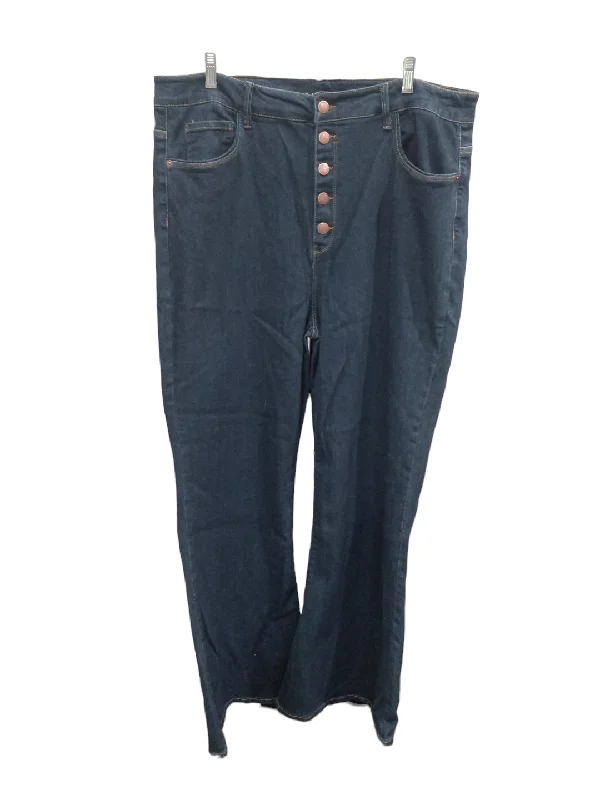 Wide-Leg Men's JeansJeans Flared By Risen  Size: 3x