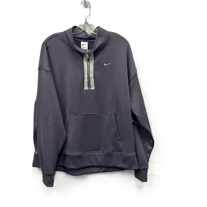 Men's Hoodies for LayeringAthletic Sweatshirt Collar By Nike Apparel In Purple, Size: 1x Men's Hoodies for LayeringAthletic Sweatshirt Collar By Nike Apparel In Purple, Size: 1x