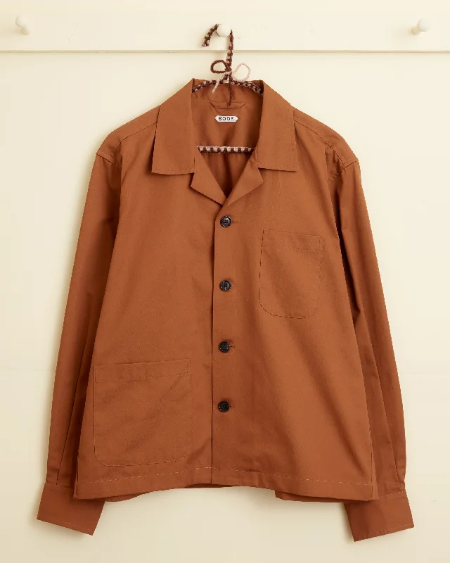 Men's Dressy Casual Shirts for Smart-Casual EventsBrushed Bronze Long Sleeve Shirt