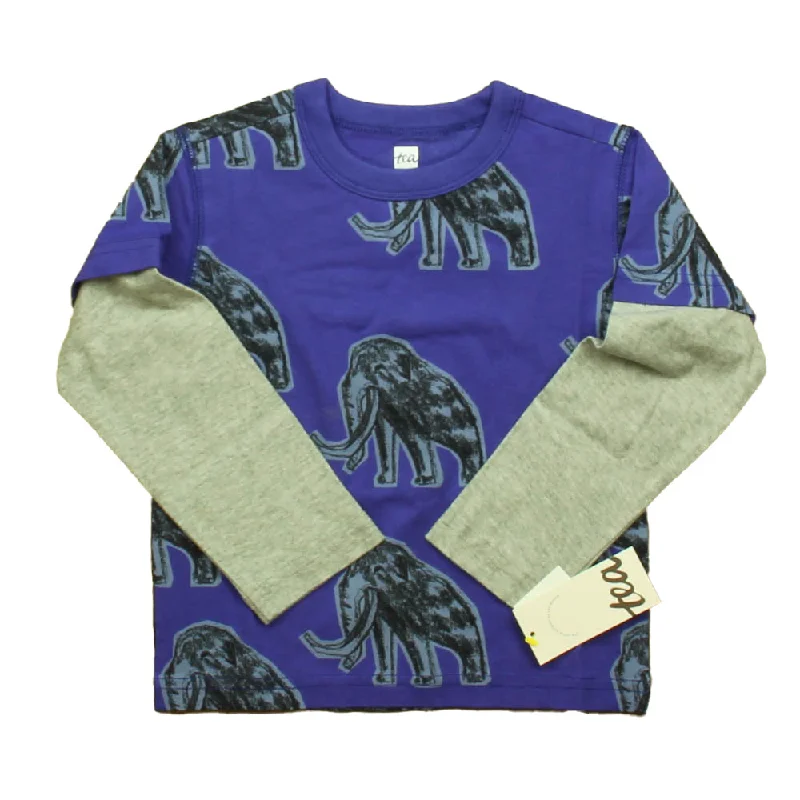 Men's Dressy Shirts for Formal EventsTea Boys Blue Wooly Mammoth Long Sleeve T-Shirt Men's Dressy Shirts for Formal EventsTea Boys Blue Wooly Mammoth Long Sleeve T-Shirt