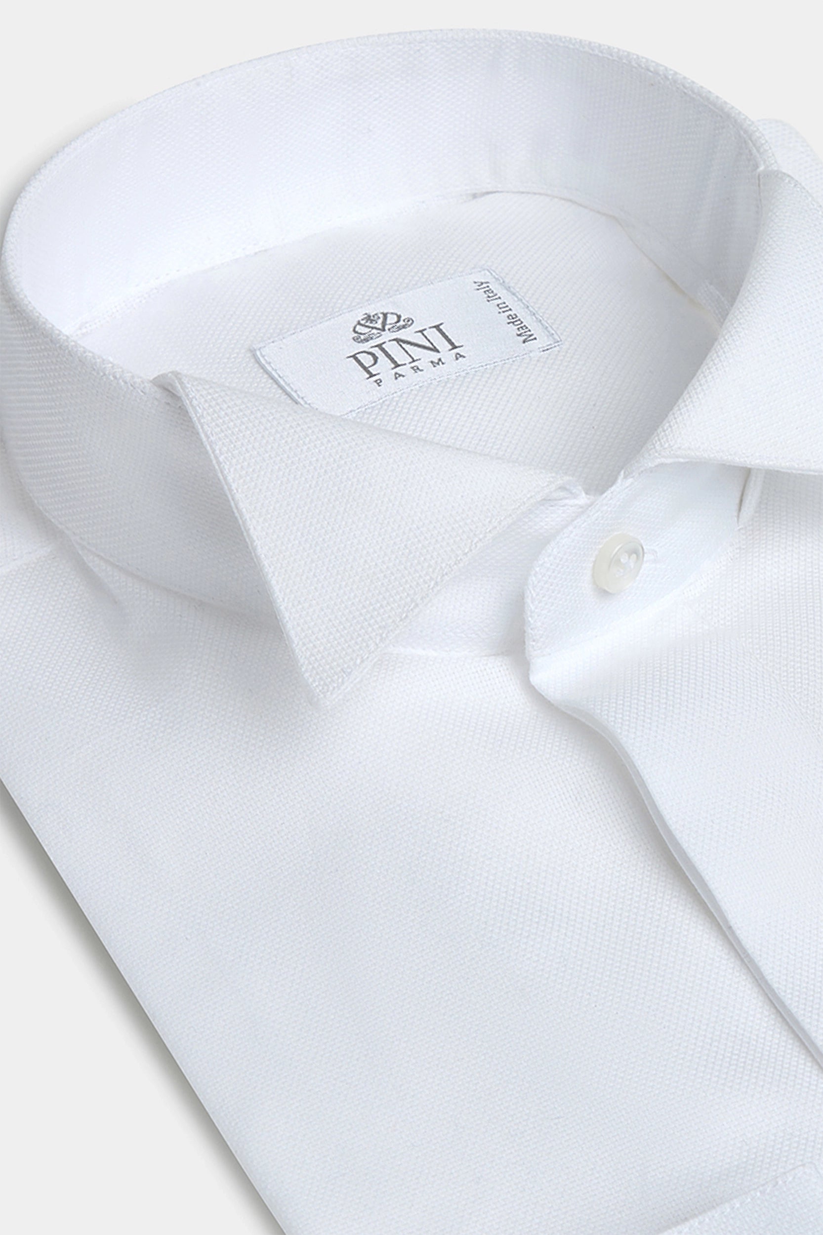 Men's Tab-Collar Shirts for a Crisp LookWhite tuxedo Shirt - Made in Italy