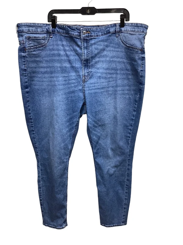 Inexpensive Rip and Tear Men's JeansJeans Skinny By H&m In Blue Denim, Size: 3x
