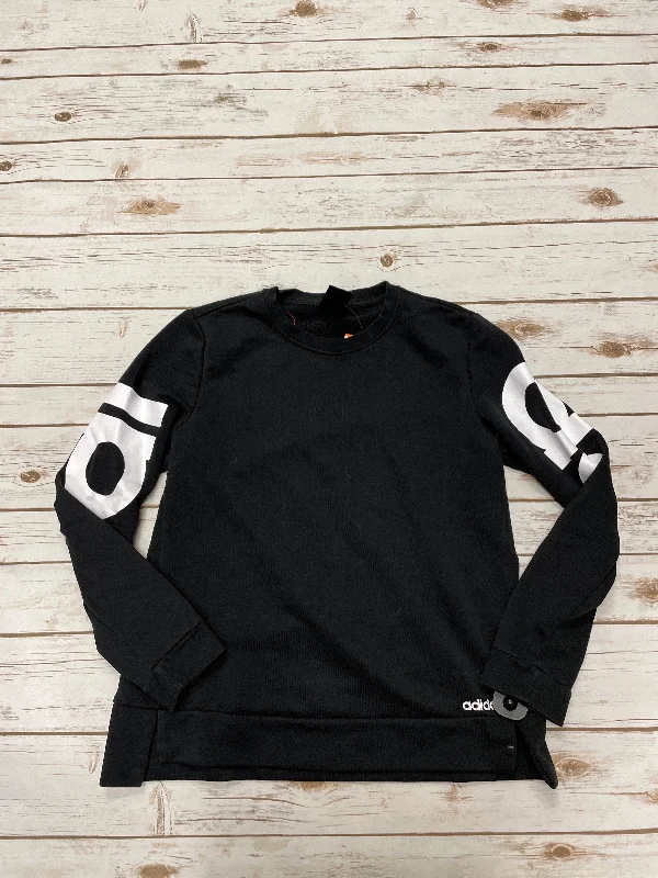 Men's Hoodies with Hidden Pockets for PhonesAthletic Sweatshirt Crewneck By Adidas In Black, Size: M Men's Hoodies with Hidden Pockets for PhonesAthletic Sweatshirt Crewneck By Adidas In Black, Size: M