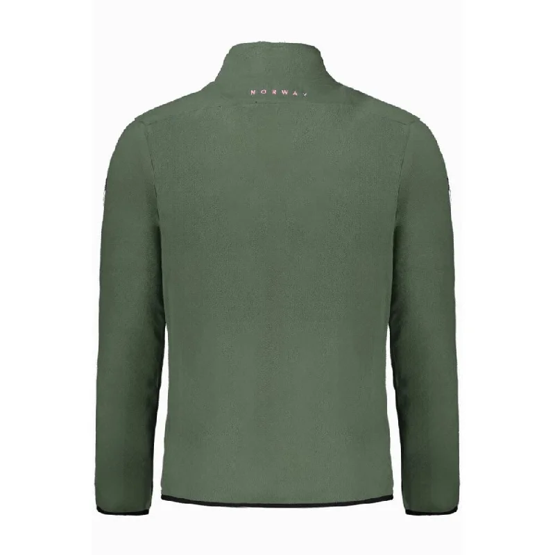 Men's Sweaters in Bright ColorsNorway 1963 Green Polyester Men Men's Sweater