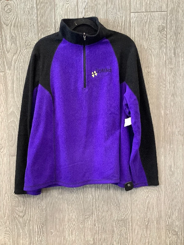 Casual Men's Zip-Up HoodiesAthletic Sweatshirt Collar By Tek Gear In Purple, Size: 3x Casual Men's Zip-Up HoodiesAthletic Sweatshirt Collar By Tek Gear In Purple, Size: 3x