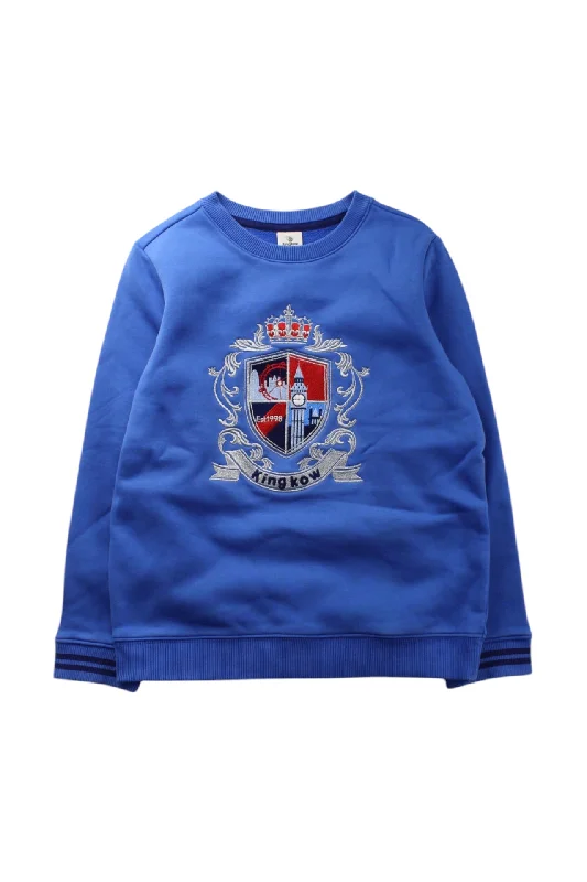 Men's Sweaters with PocketsKingkow Embroidered Crewneck Sweatshirt 10Y