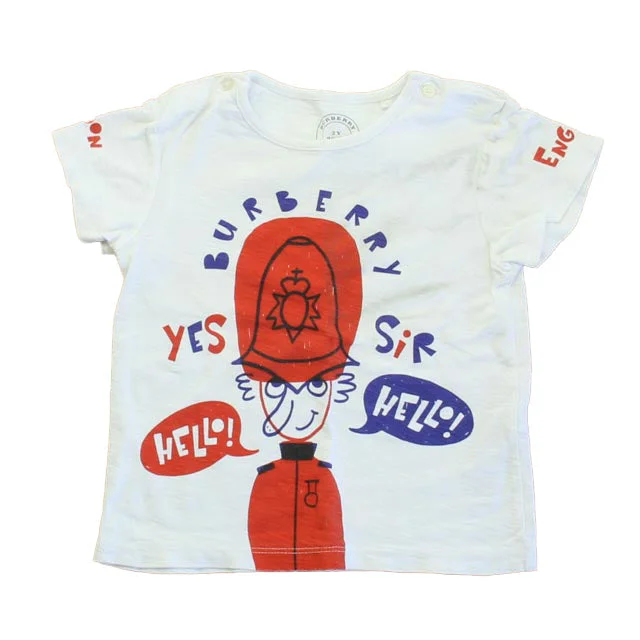 Men's Shirts with Elastic WaistbandsBurberry Unisex White | Red Guard T-Shirt