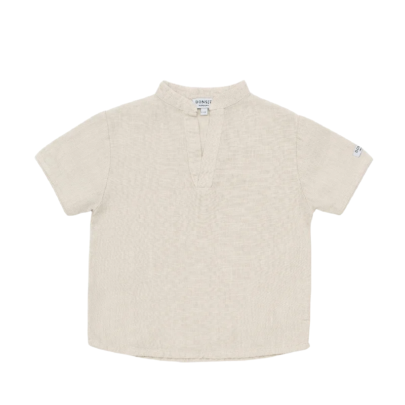 Men's Checkered Shirts for a Retro FeelDavid Linen Shirt | Sand Beige