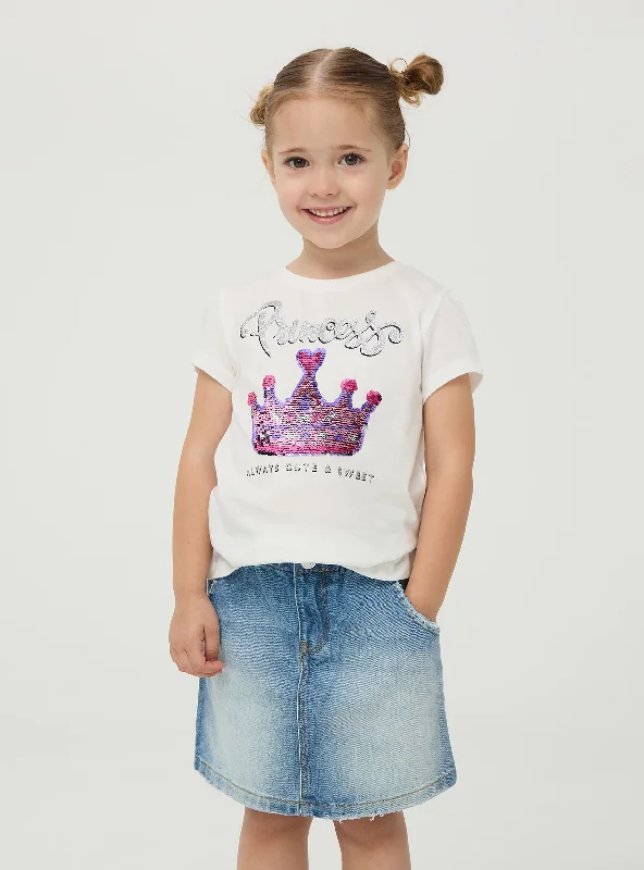 Men's Shirts with Wrinkle-Resistant FabricGirl's Short-sleeved T-shirt