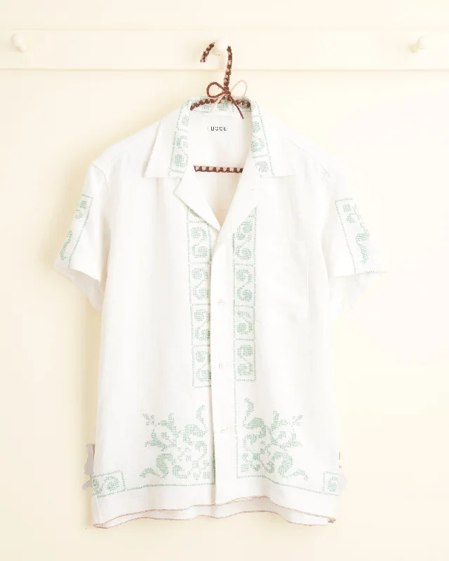 Men's Monochrome Shirts for a Minimalist VibeBermuda Curl Short Sleeve Shirt - XS