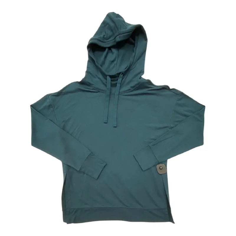 Warm Men's Thermal HoodiesAthletic Sweatshirt Hoodie By 90 Degrees By Reflex In Blue, Size:L