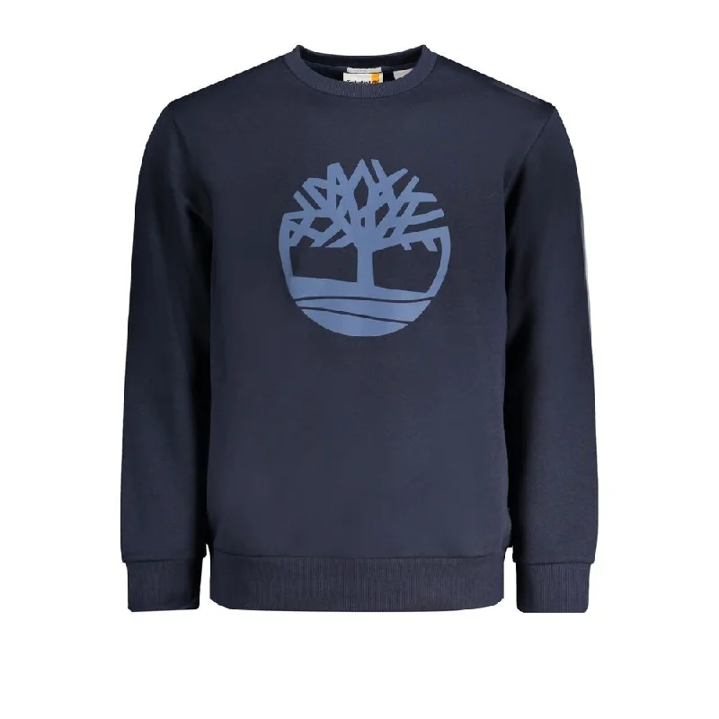 Men's Sweaters with Dropped ShouldersTimberland Blue Cotton Men's Sweater