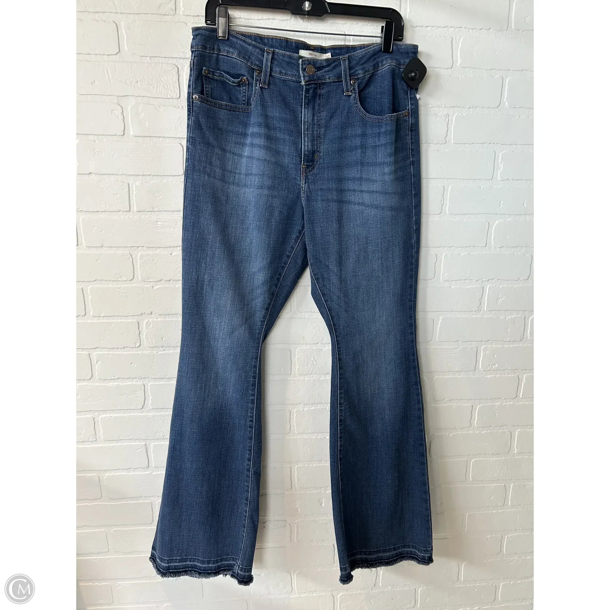 Latest Designer Men's JeansJeans Flared By Levis In Blue Denim, Size: 12