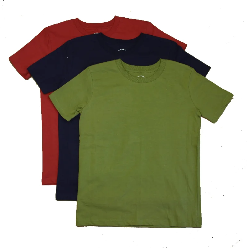 Durable Men's Work ShirtsMightly Boys Navy | Maroon | Green T-Shirt