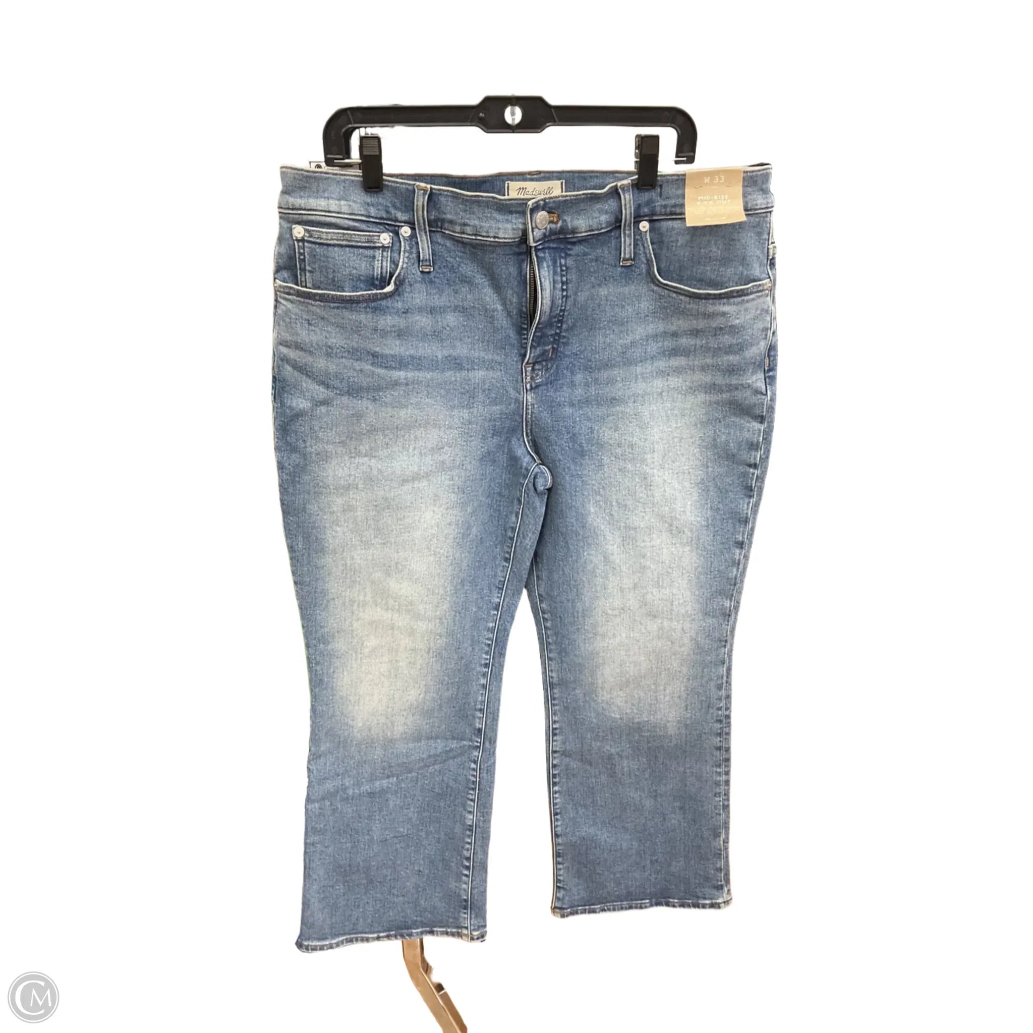 Zip-Fly Men's JeansJeans Boot Cut By Madewell In Blue Denim, Size: 16
