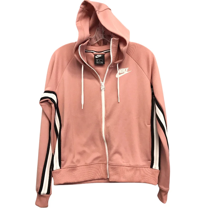 Men's Hoodies with Button-Down PocketsAthletic Sweatshirt Hoodie By Nike Apparel In Pink, Size:M Men's Hoodies with Button-Down PocketsAthletic Sweatshirt Hoodie By Nike Apparel In Pink, Size:M