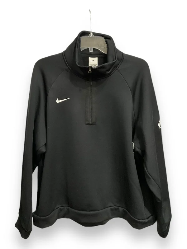 Men's Hoodies for SpringAthletic Sweatshirt Collar By Nike Apparel In Black, Size: Xl Men's Hoodies for SpringAthletic Sweatshirt Collar By Nike Apparel In Black, Size: Xl