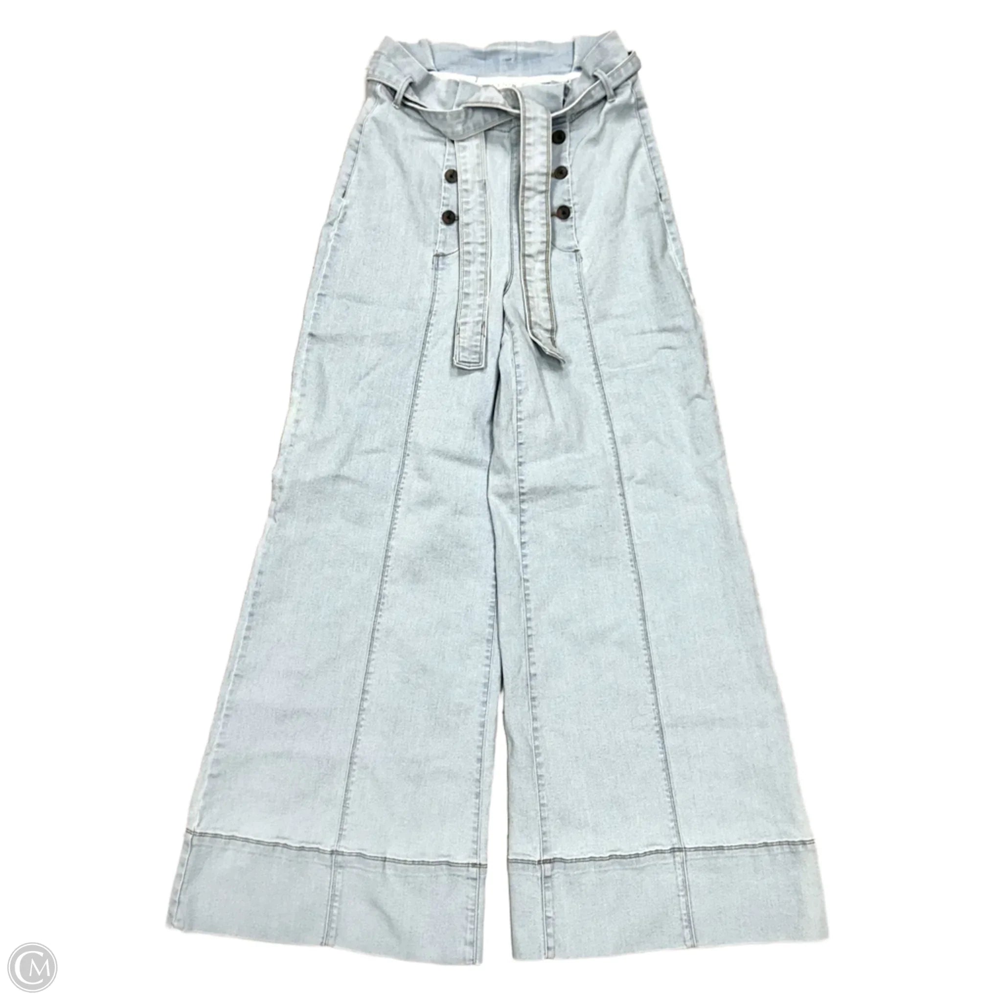 High-Waisted Men's JeansJeans Wide Leg By Venus In Blue Denim, Size: 10