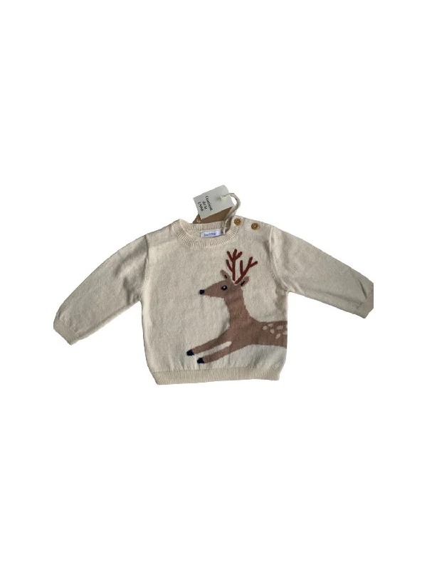 Men's Sweaters with Contrast TrimBout'Chou Knit Sweater 3-6M