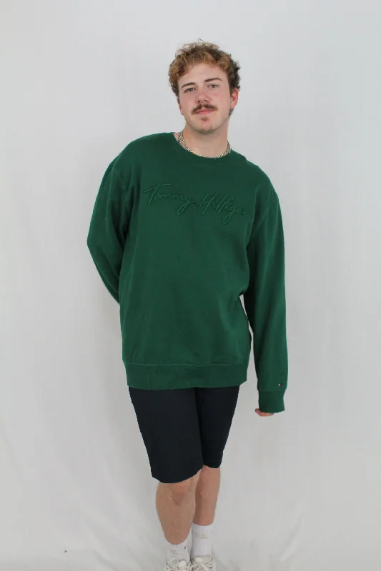 Men's Sweaters with Tapered ShapesTommy Hilfiger - Embossed Crew