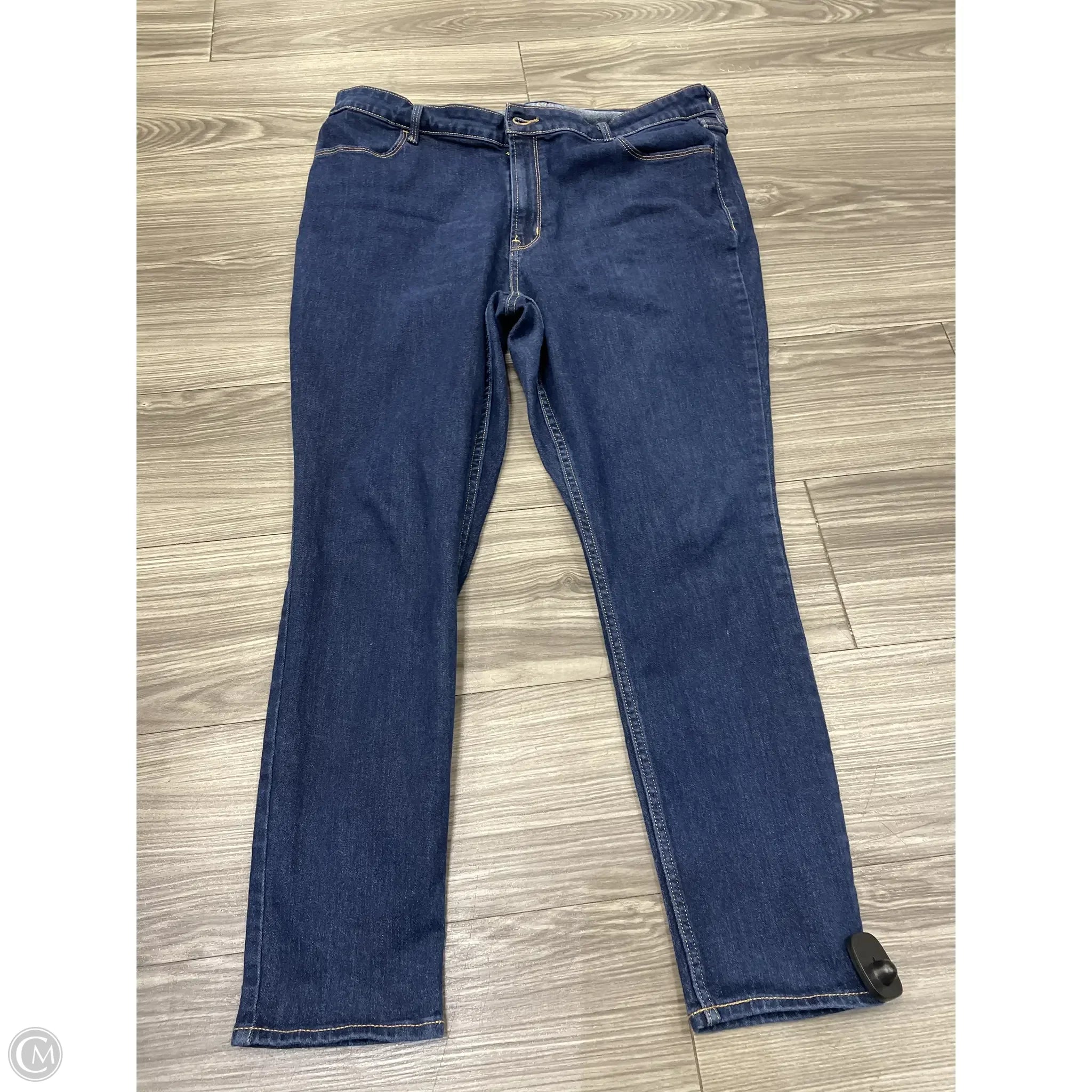 Leather Patch Men's JeansJeans Skinny By Old Navy In Blue, Size: 18