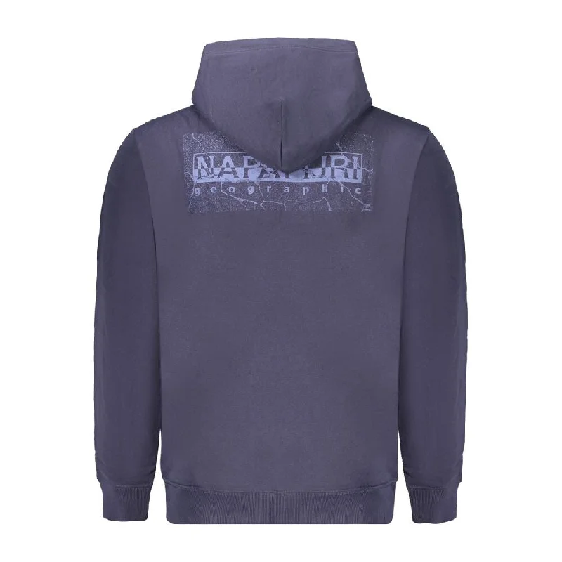 Men's Sweaters with High-Neck DesignsNapapijri Blue Cotton Men's Sweater