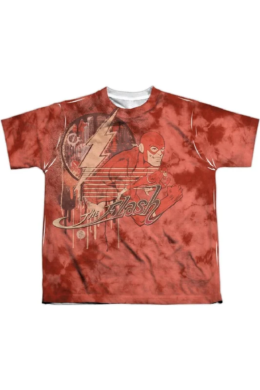Men's Shirts with Bow TiesDC Comics Flash Charge Ahead Short Sleeve Youth Poly Crew Tee / T-Shirt Men's Shirts with Bow TiesDC Comics Flash Charge Ahead Short Sleeve Youth Poly Crew Tee / T-Shirt