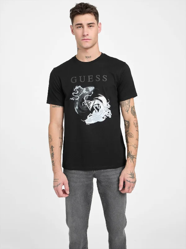 Men's Shirts with Lace-Up HemlinesEco Ogon Printed Tee