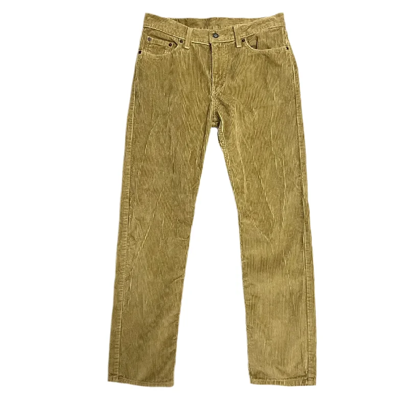Men's Jeans with PocketsJeans Straight By Levis In Green Denim, Size: 8