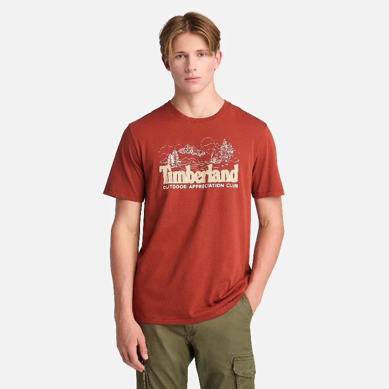 Men's Shirts with Antimicrobial TreatmentMen's Front Graphic Short-Sleeve T-Shirt