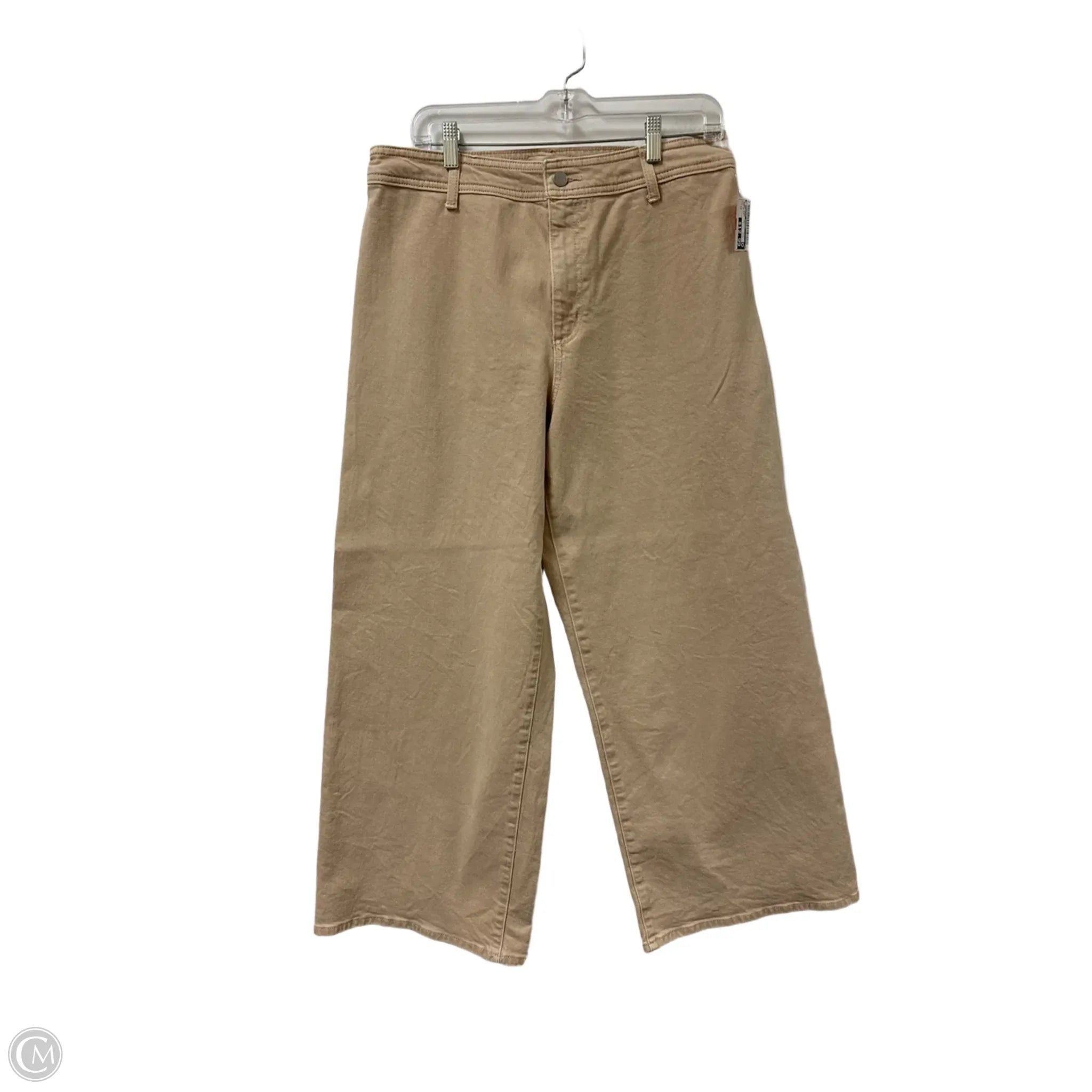 Sustainable Men's JeansJeans Wide Leg By Universal Thread In Tan Denim, Size: 12