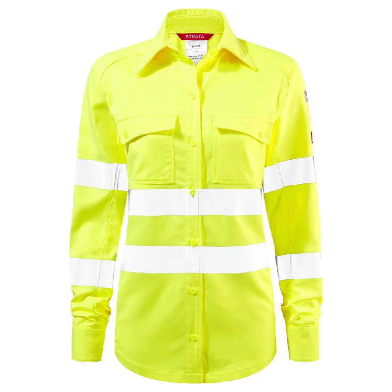 Men's Scoop Neck T-Shirts for a Relaxed FeelSTRATA® ARC Hi-Viz Ladies Shirt (CL.1/ARC2/8.2CAL/CM²) Men's Scoop Neck T-Shirts for a Relaxed FeelSTRATA® ARC Hi-Viz Ladies Shirt (CL.1/ARC2/8.2CAL/CM²)
