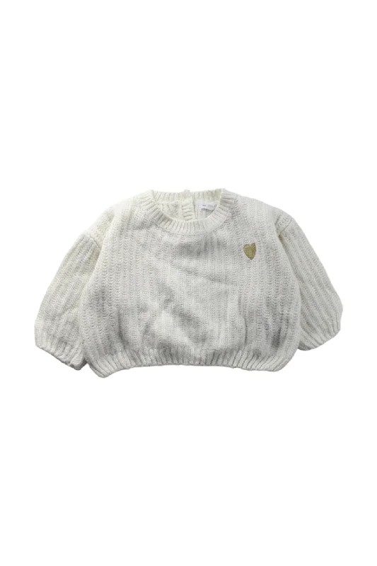 Men's Sweaters with Thumbholes in SleevesVertbaudet Heart Knit Sweater 6-12M