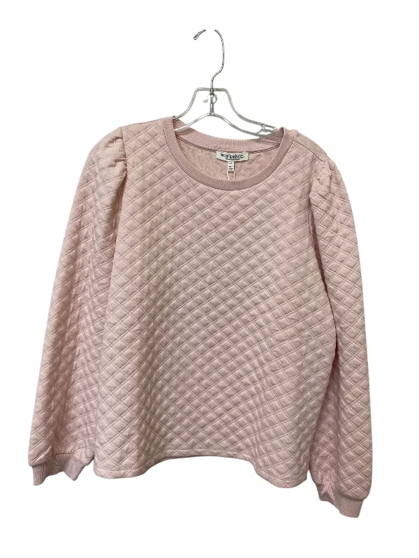 Men's Hoodies with Kangaroo PocketsSweatshirt Crewneck By Workshop  Size: L