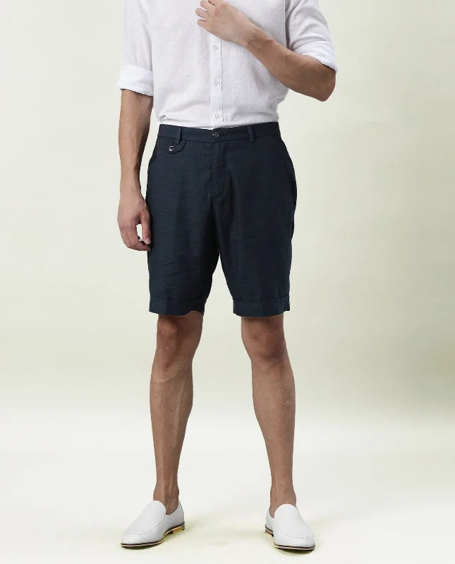 Layered Men's OverallsRare Rabbit Men's Camer Navy Lyocell Polyester Linen Fabric Slim Fit Mid Rise Shorts Layered Men's OverallsRare Rabbit Men's Camer Navy Lyocell Polyester Linen Fabric Slim Fit Mid Rise Shorts