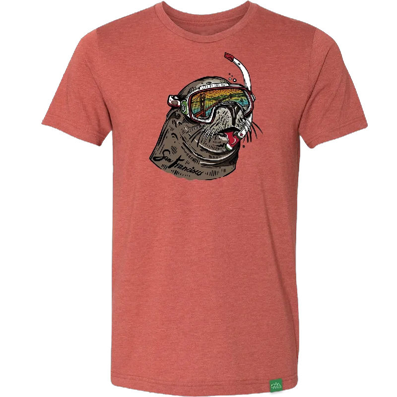 Striped Men's TopsMen's Miami Vice SF Sea Lion Tee