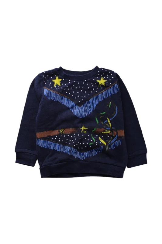 Men's Sweaters with Adjustable HemlinesStella McCartney Embroidered Knit Sweater 3T