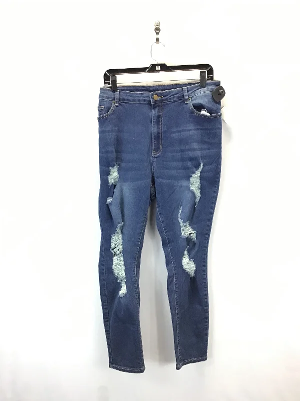 Vintage Men's JeansJeans Skinny By Shein In Blue Denim, Size: 2x
