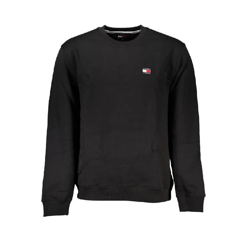 Men's Sweaters for WinterTommy Hilfiger Sleek Black Cotton Crew Neck Men's Sweatshirt Men's Sweaters for WinterTommy Hilfiger Sleek Black Cotton Crew Neck Men's Sweatshirt